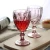 Import Wholesale Customized Colored Water Goblet 10.5 Oz Vintage-inspired Pattern Glass Wedding Goblets Solid Glass Color from China