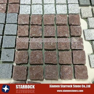 Wholesale driveway pavers mesh granite cobblestone