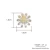 Import Wholesale Elegant Small Daisy Flower Brooches For Women Ladies Jewelry Gift  KBX131 from China