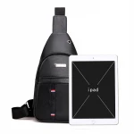 wholesale fashion mens chest bag single shoulder PU waterproof crossbody bags