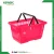 Import wholesale flexible handheld orange pink small cute plastic supermarket shopping basket for shops from China