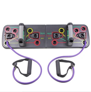 Wholesale Folding Portable Body Building Fitness Exercise Equipment System Comprehensive 13 In 1 Push Up Board With Pull Rope