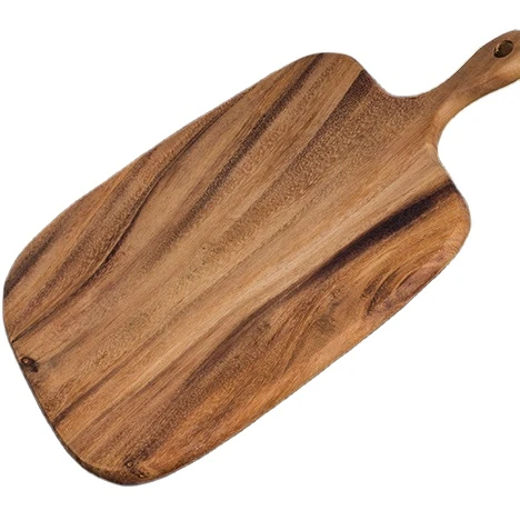 Wholesale Fruit Plate Japanese Acacia Wood Cutting Board Solid Wood Handle Cutting Board Kitchen