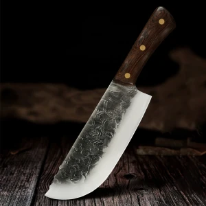 Wholesale Full Tang Fixed Blade Truly Forging 3mm Thick Non-stick 5cr15 Stainless Steel Hand Made Meat Forged Chef Knife