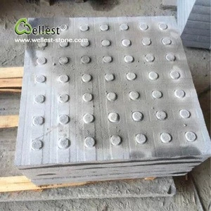 wholesale G654 darker grey granite risen tile for tactile paving