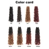 Wholesale goddess gypsy locs 12inch 18inch 24inch customized length premium low temperature fiber crochet braid synthetic hair