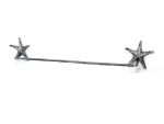 Wholesale handmade Antique  Silver Cast Iron star shape Large Bath Towel Holder Bathroom Decoration  Beach Home in latest design