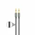 Import Wholesale High Quality Gold Plated Connector Metal Head Aux Cable 3.5mm Headphone Jack Speaker Male to Male Aux Audio Cable from China