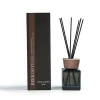 wholesale in-stock 180ml black square rattan reed diffuser air freshener for home fragrance and hotel