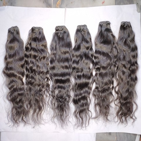 Wholesale Indian Hair Extensions Vendor 100% Remy human hair Bundles Unprocessed Virgin Raw Indian Temple Hair from India