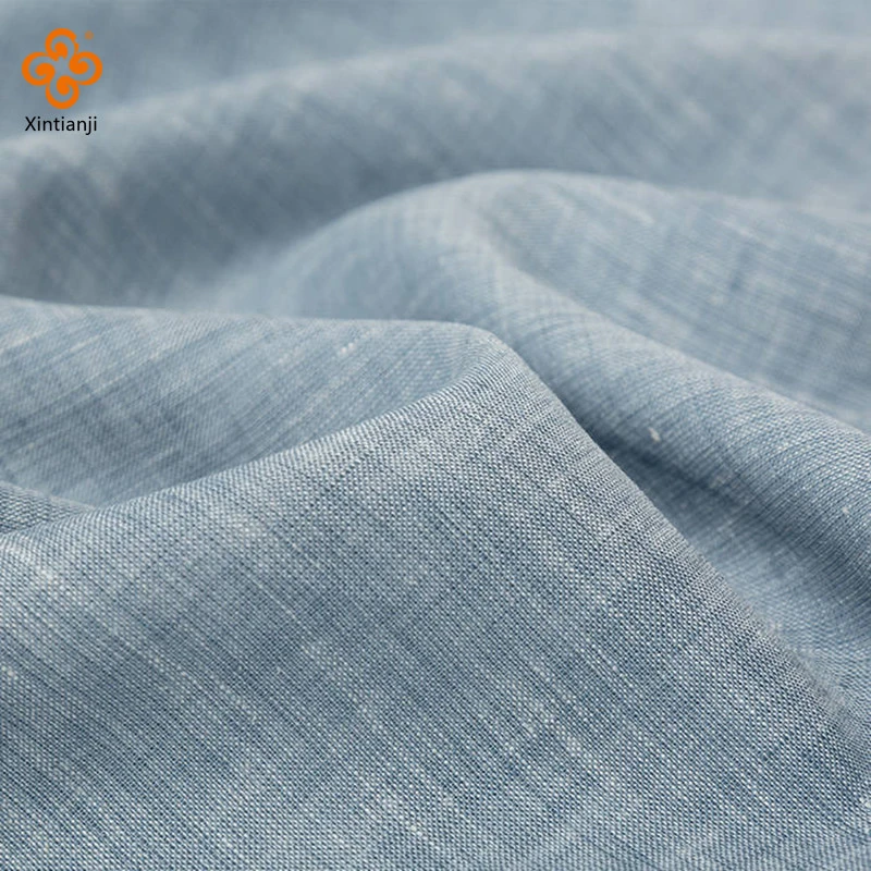Wholesale italian flax 100 linen fabric for shirt