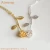 Import Wholesale korean styles metal long gold plated chain rose flower pendant necklace jewelry from China