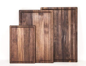 Wholesale luxury solid wooden kitchen chopping board Walnut Wood Cutting Board