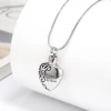 Wholesale Personalized Stainless Steel Memorial Locket Necklace Funeral Pet Urns Heart Urns For Dogs Ashes