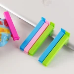 Wholesale plastic food bag sealing clips, storage bag seal clip colorful plastic bread clip