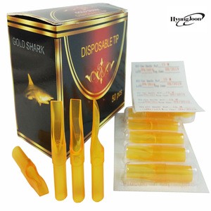 Wholesale Professional Sterilized Plastic Disposable Yellow Tattoo Tips for Tattoo