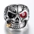 Import Wholesale Punk Stainless Steel Skull Ring for Men with Cubic Zircon from China