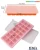 Import Wholesale Stackable Durable Ice Cube Tray with Lid Silicone Ice Cube Molds from China