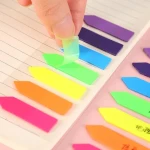 Wholesale Stationery Supplier Colored Transparent Arrow Flag Index Tab Stickers Self-Adhesive Sticky Note Set