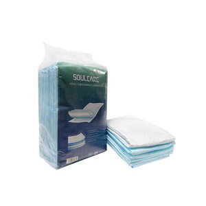 Wholesale Super Absorbent Disposable Hygiene Underpad Sheet Blue Under Bed Pad Manufacturer for Women