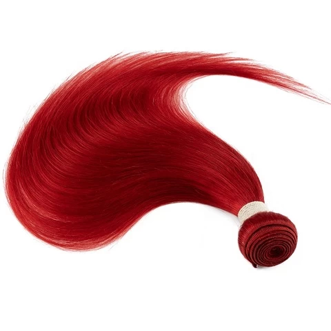 Wholesale vendor hot color Red and Honey Blonde 10A grade unprocessed remy raw straight brazilian human hair extensions bundles