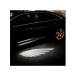 Wholesale Waterproof Angel Wings HD 3D Pattern Car Rearview Mirror Welcome Light For All Models