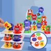 Wholesale Wooden Toys Children Educational Toys Building Block Sets Cartoon Animal Balance Toys Brain Game Kids Balancing Game