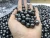 Import wholesales DIY BEADS,9-13 mm good quality A+ perfect round nature loose Tahitian pearl with half,OR no hole,black color from China