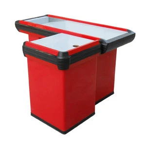 Widely used supermarket cashier table grocery table supermarket checkout counter