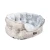 Import Winter Printed Composite Short Plush Fur Pet Sofa Pp Cotton Filling Warm Comfort Dog Bed from China