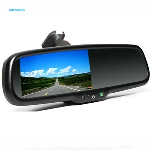 Wiressl Car Rearview Mirror Monitor With Car Reverse Camera For Safety Driving