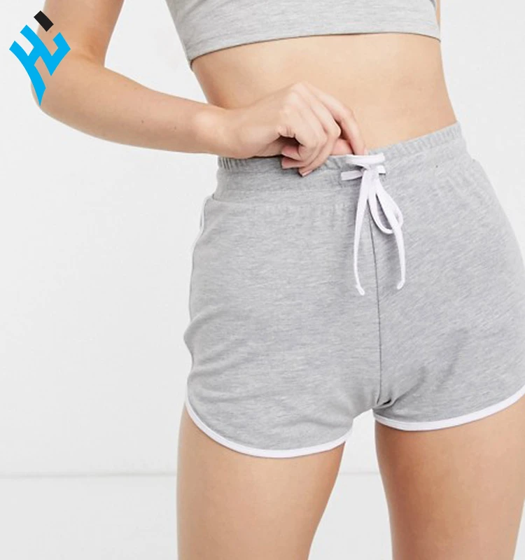Women Short Plain Blank Yoga Sweat Women Short Pant Quick Dry Workout High Waisted Shorts