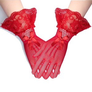 Women&#39;s Lace  Floral Gloves
