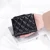 Import Womens short wallet made of sheepskin New Niche Design Woven Genuine Leather Folding Small Money Clip womens wallets brands from China