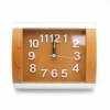 wood color table clock