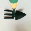 Wood handle garden rake, multi-function tools set with shovel fork rake and digging tool, wood handle with sponge