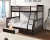 Import wood montessori kids double bed double bunk bed with ladder guard rail from China