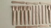 Wood products disposable portable tableware large wooden fork