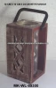 Wooden Antique Style Hurricane Lantern