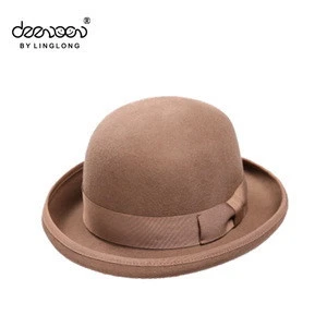 Wool Felt Bowler Hat For Men Formal Hats Wholesale Bowler Hat