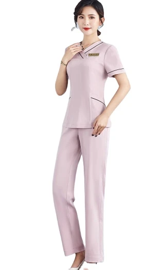 Working clothes of sister-in-law nurse, cosmetology technician, foot therapy tea artist uniform