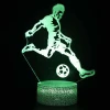 World Cup Real Madrid Football Team Logo Series lamps 3D Illusion LED Night Light Touch Switch USB Table Lamp for Holiday Gifts