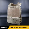 WoSporT Hunting Oxford Tactical Vest MOLLE Protective Plate Carrier Self Defense for Shooting Gun Airsoft Paintball Army Gear CS