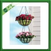 woven plastic flower hanging basket,decoractive basket