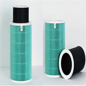 Xiaomi 2/ 2s/3/pro 0.3 micron hepa  cartridge air purifier paper pleat cylinder activated carbon antibiotic foam portable filter