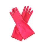 Xingli 14" Top Fushia Rough Palm Anti slip  Food grade Latex Rubber  Gloves