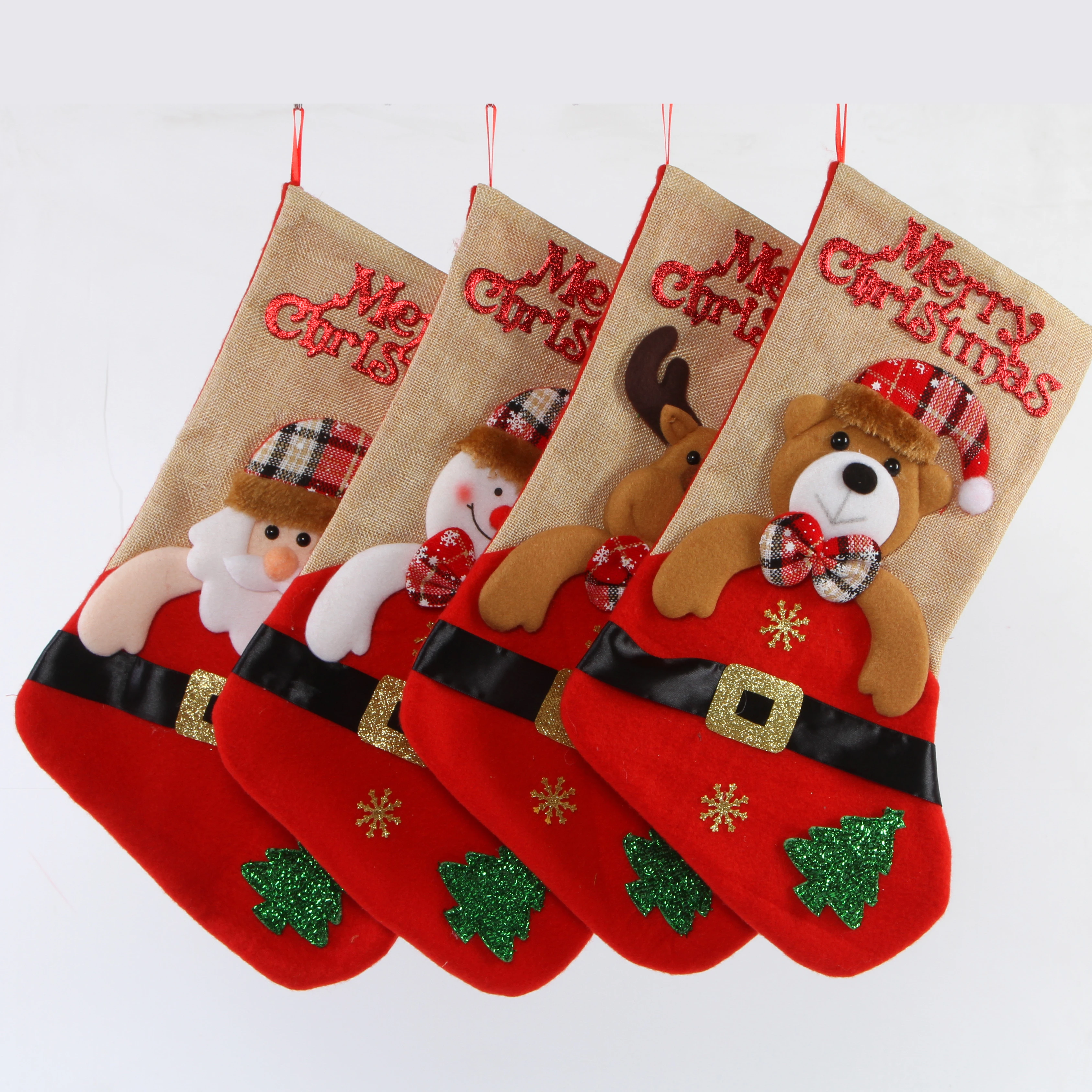 Xmas Decoration Supplies Wholesale Christmas Gifts Xmas Hanging Snowman Stocking Christmas Candy Boots Christmas Item Type Chris