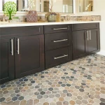 Yelintong popular design mdf vanity bathroom cabinet basin
