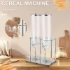 YITIAN Hot Selling Hotel Breakfast Cereal Machine Cereal Dispenser Double Barrel Cereal Gravity Machine With Faucet