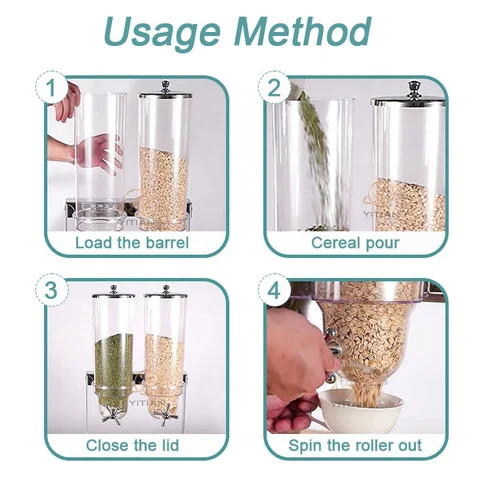 Buy Yitian Hot Selling Hotel Food Dispenser Storage Cereals Food Grade ...